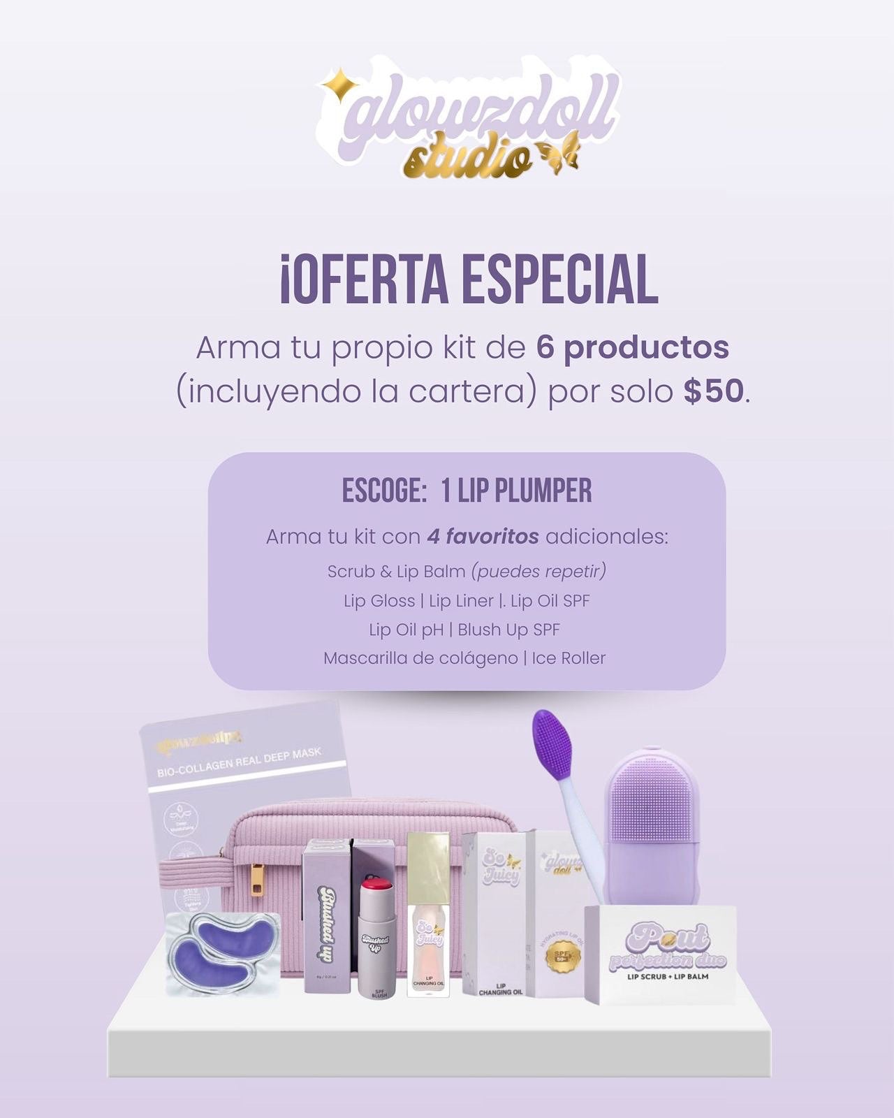 Glowz Doll Kit 6 productos