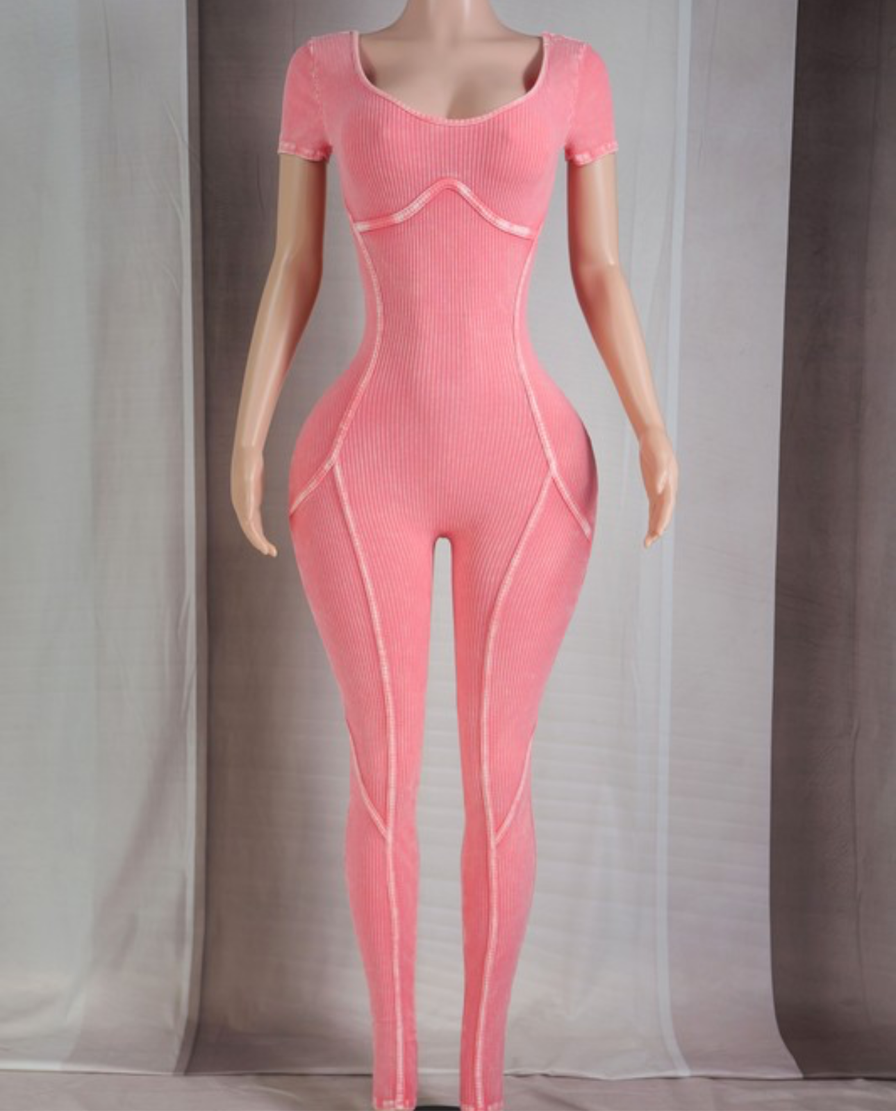 Jumpsuit pink Bermuda mineral
